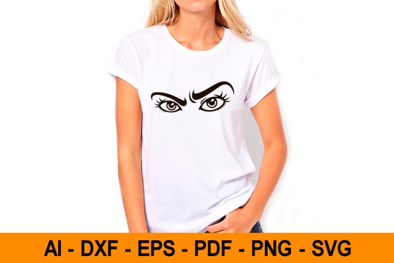 Download Girl T Shirt Svg Eyes Svg Lashes Svg Eyelashes Girl Svg Etsy