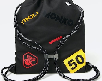 Sporttas Tas voor schoenen met touw groot| Sportrugzak Tas met trekkoord van stof met uw logo – gepersonaliseerd