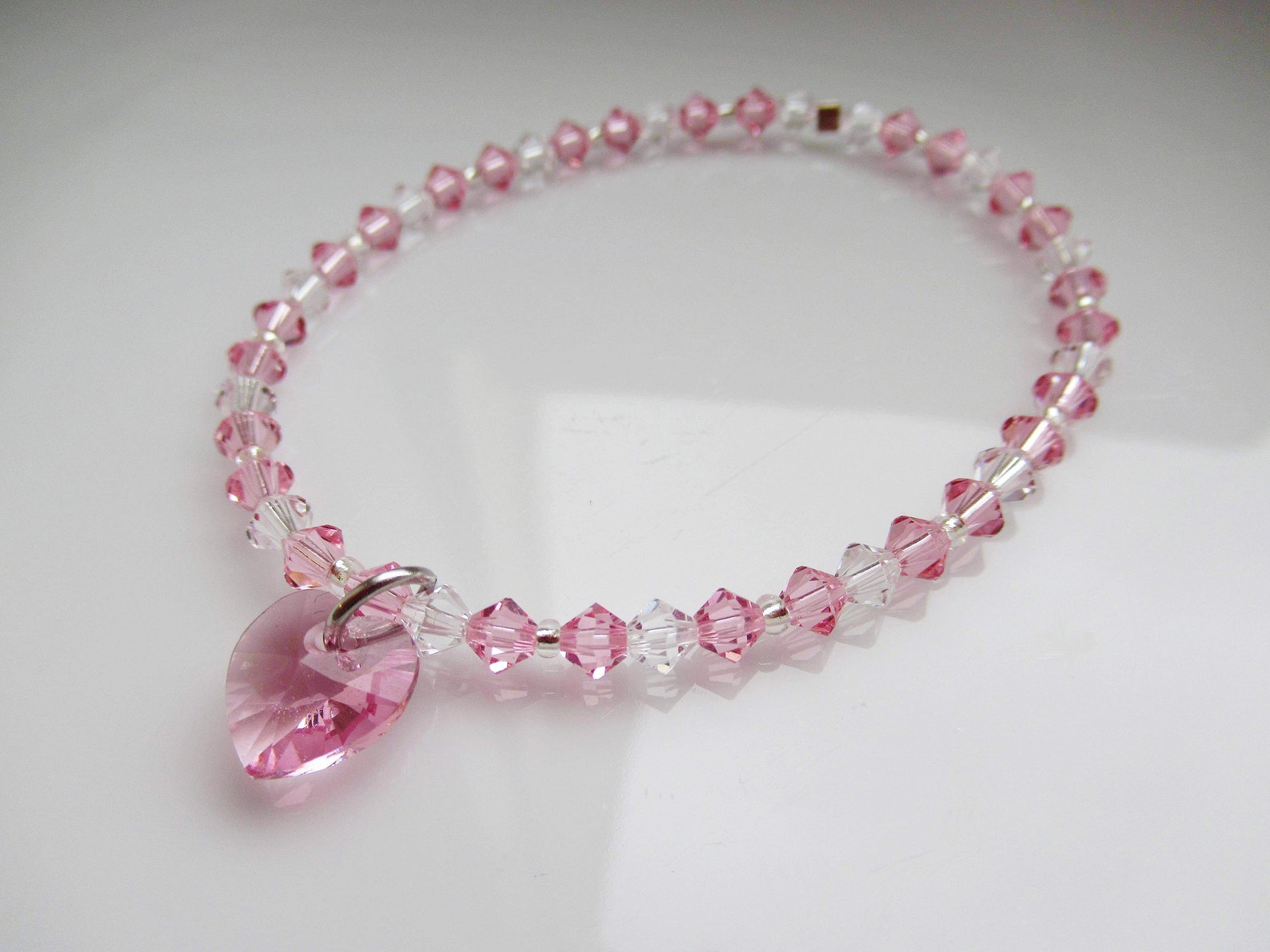 Swarovski pink crystal bracelet Clearance