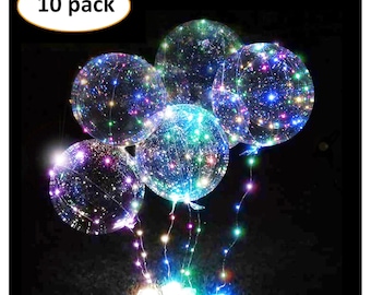 LED Colorful String Light Balloon Christmas Home Garden Party Decor Helium Hot