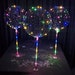 6pc-LED clear balloons for table tops kit no helium required- multi-color for wedding parties, bachelorette, birthday parties 