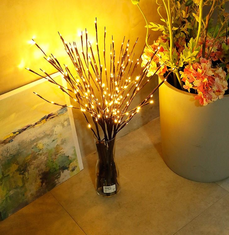 4 Pack-led twigs for vase and dining decor-to create an | Etsy