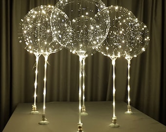 LED Table Balloon Kit,  Lights, Party Decorations (6-Pack)