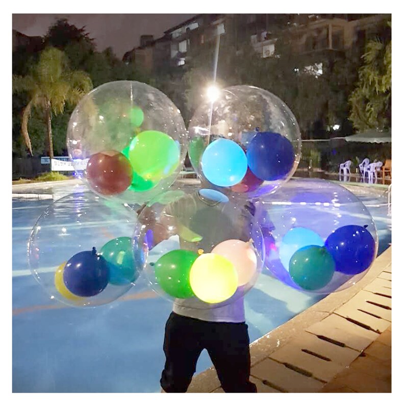 Quaity delivery 10pcLed Pool balloons 22inch clear party balloons, use