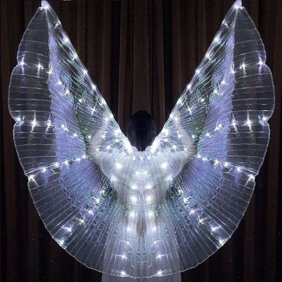 LED Wings Light up Fairy  Wings (Cold White Large)