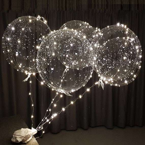 Reusable Led Bobo Balloon for Flower Bouquet / Party Decorations