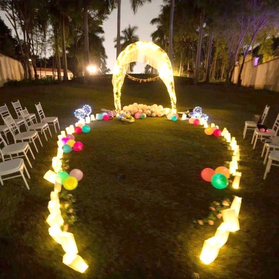 Battery operated 2024 luminary lights