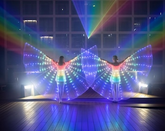 LED isis cloak wings for stage and dance performance (size large)