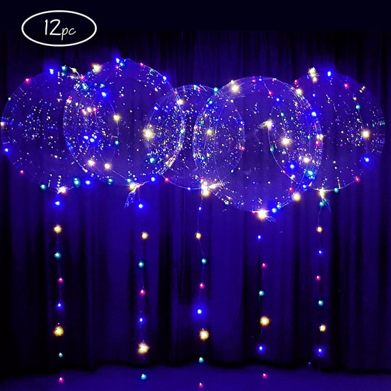 Led Balloons Light Up Balloons Clear Helium Bobo Balloons - Temu