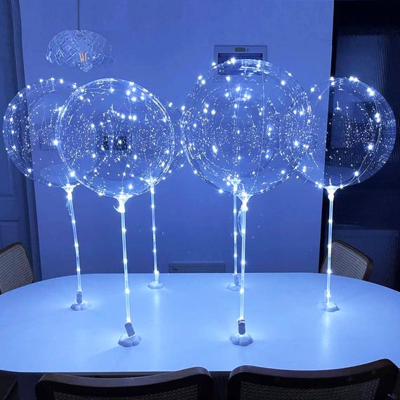 LED Table Balloon Kit, Cold White, Party Decorations