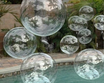 150pc giant clear bubble balloon garland kit-balloons ranging from 20inch-8inch with LED(BB150-SZ)