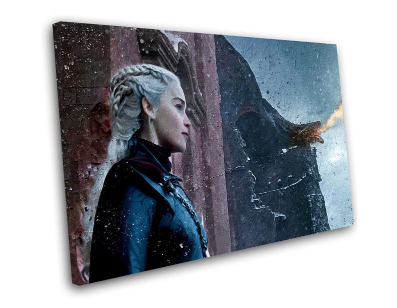 Game Of Thrones Daenerys 8x12/" Stretched Canvas Art Print Quality