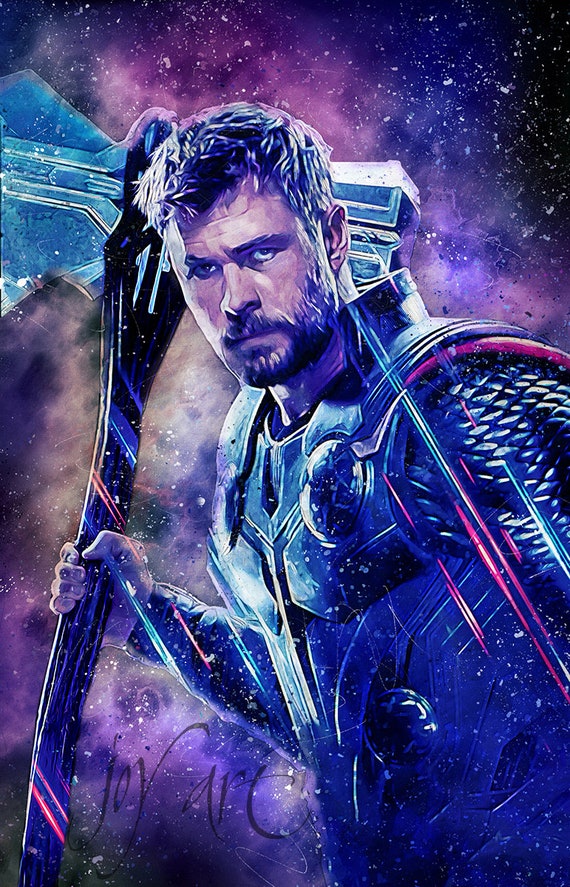 Avengers Endgame Thor Chris Hemsworth Superhero Poster Movie Poster Poster Print Canvas Print