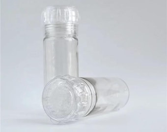 2x Glass Grinders For Salt and Pepper, Strong and Reusable