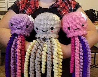 Plush Octopus - Crochet, Choose your own colors