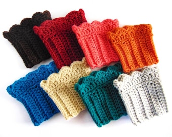 Boot Cuffs, Teen, Adult, Any Colors, You Pick, Made To Order