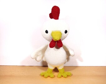 Rooster Chicken Crochet, Stuffed Plushy, Birthday Gift, Easter Sunday, Chicken Lover, Kids Teens Adults