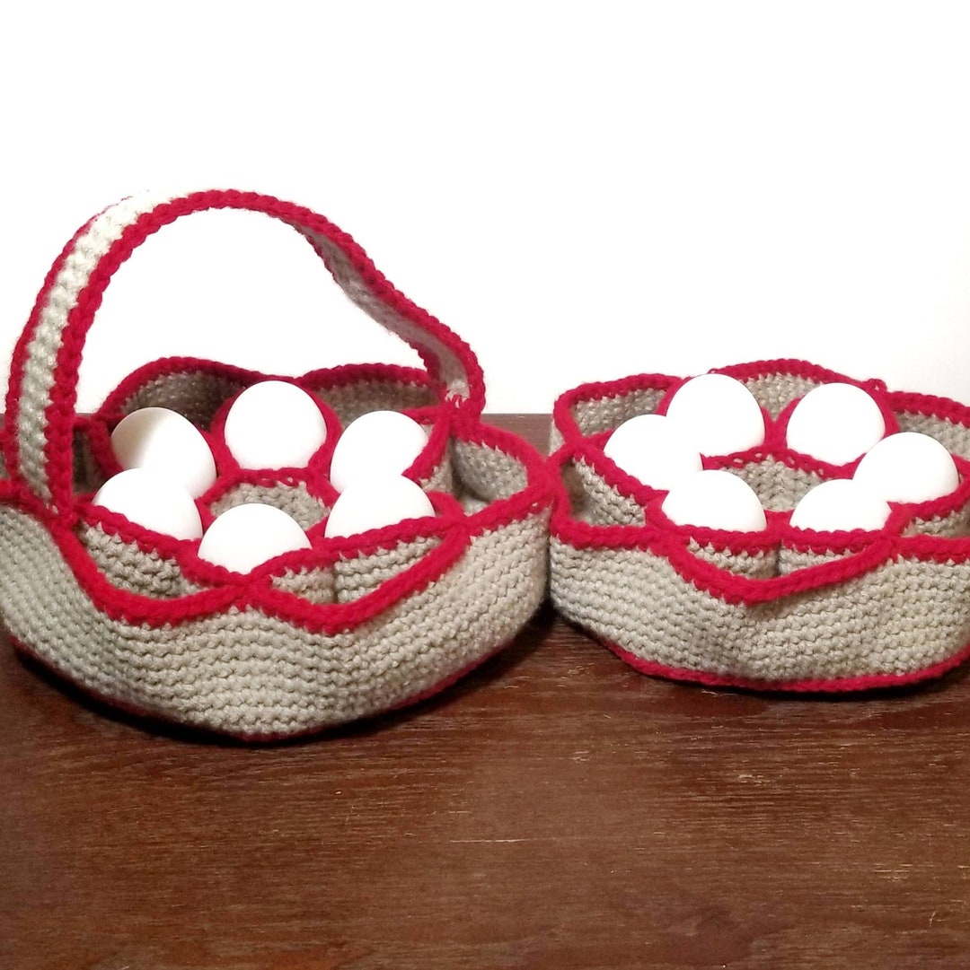 Bakers Dozen Egg Basket, Farmers Tool, Chicken Lovers, Choose Your Colors Etsy