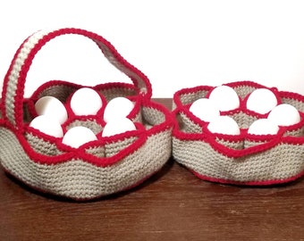 Bakers Dozen Egg Basket, Farmers Tool, Chicken Lovers, Choose your colors