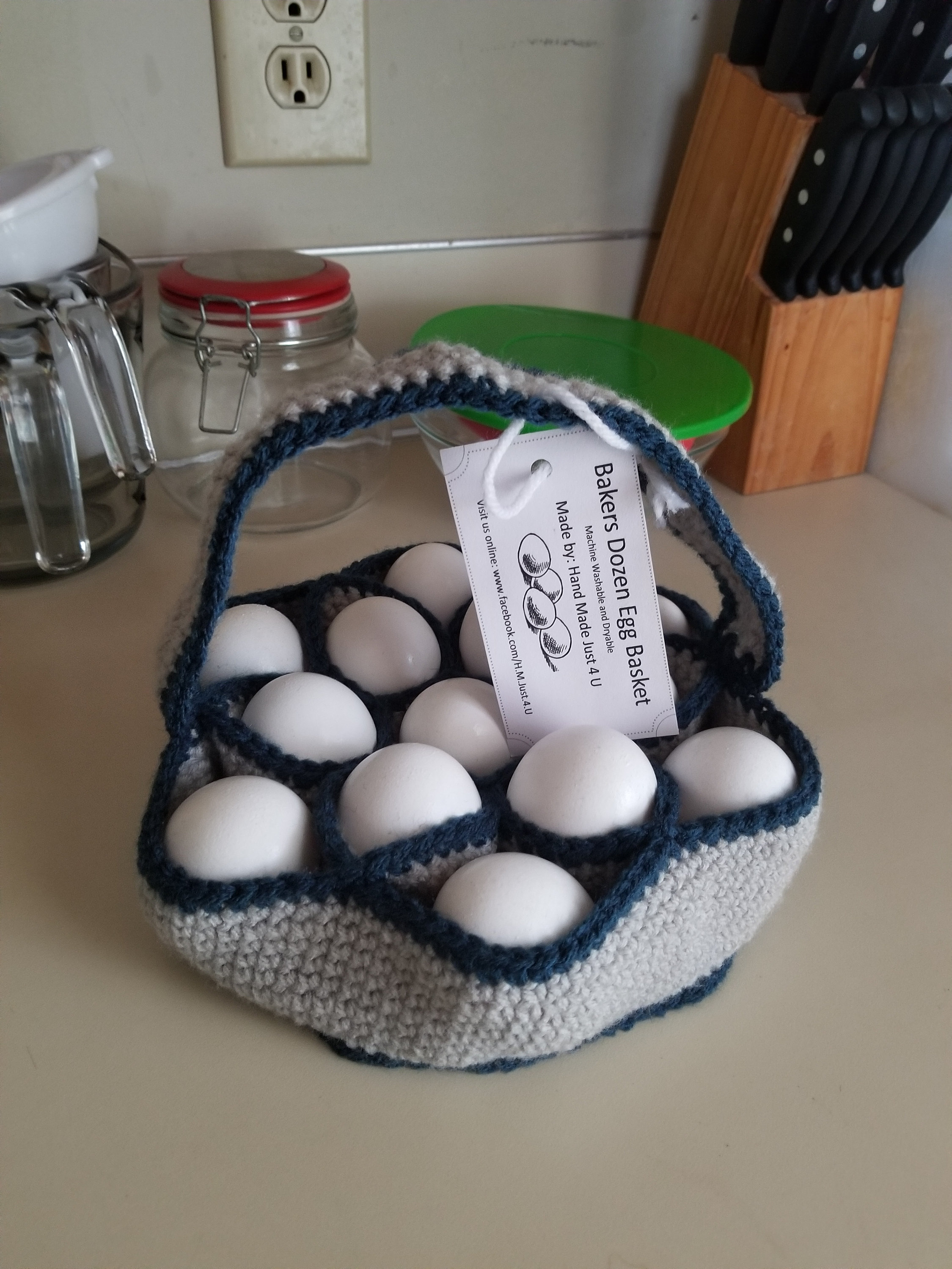 Bakers Dozen Egg Basket Farmers Tool Chicken Lovers Choose Etsy