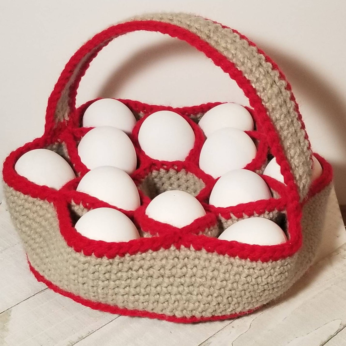 Bakers Dozen Egg Basket Farmers Tool Chicken Lovers Choose Etsy