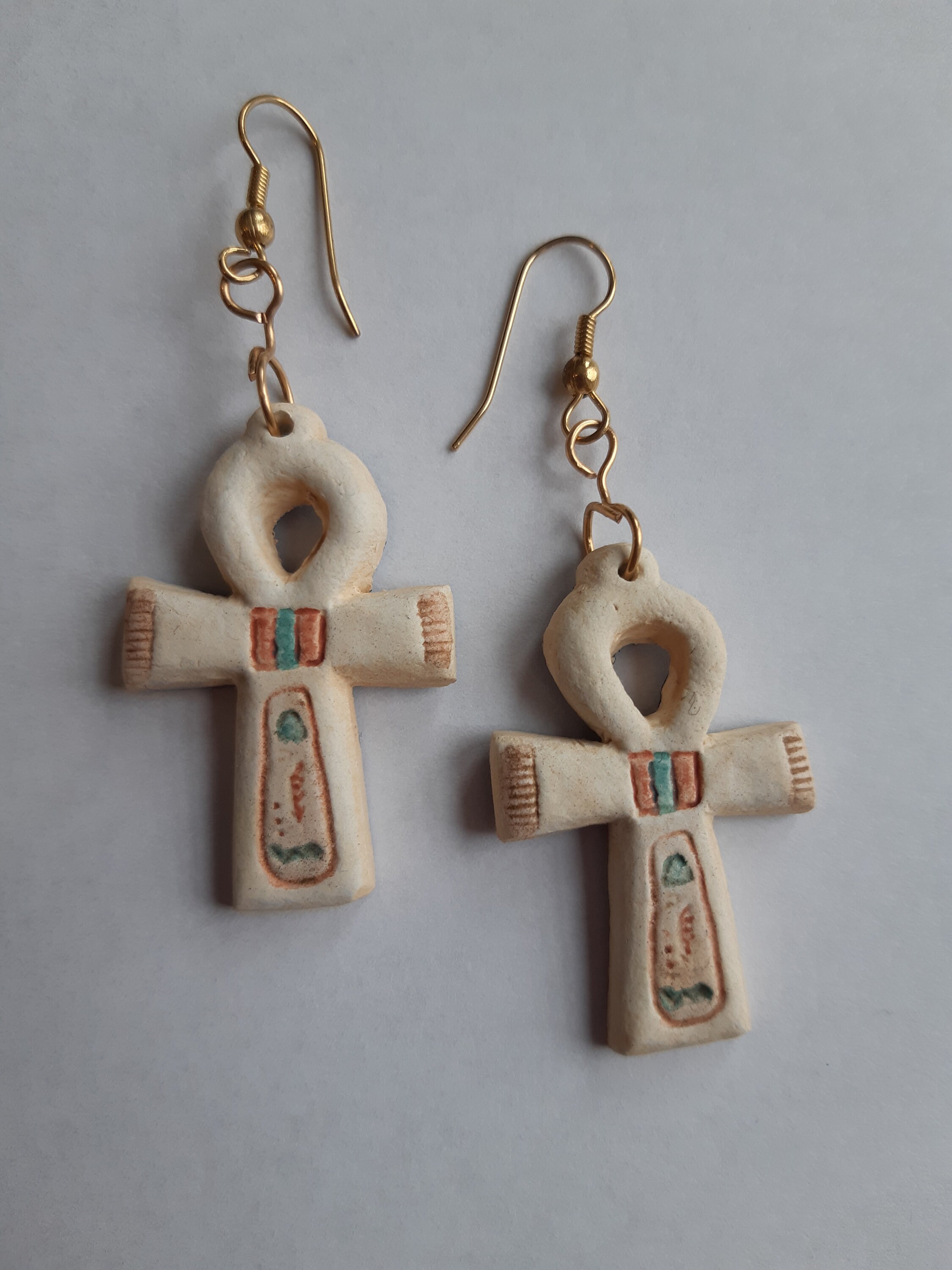 Handmade Boho Egyptian Ank Earrings Ankh Earrings Handmade - Etsy