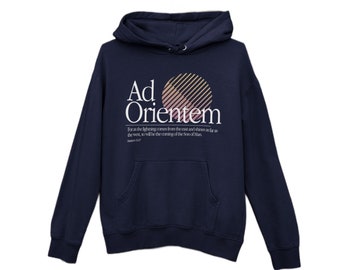 Ad Orientem, Unisex, Cattolico, camicia, felpa, felpa con cappuccio, Trad, Saintwave, Cattolicesimo, Latino, Liturgia, Messa, Scrittura, Tradizionale