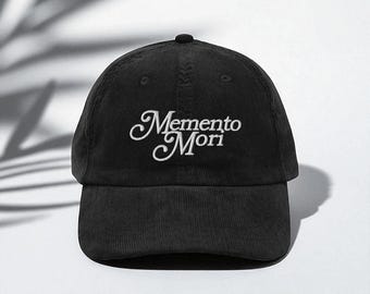Memento Mori, 70's, Corduroy Dad Hat, Catholic, Christian, Hope in Heaven, Jesus, Mortality, Saintwave, Death, Gothic