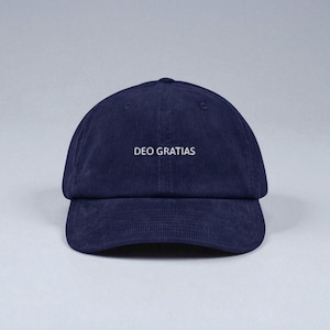 Deo Gratias, Thanks Be to God, Catholic Christian, Corduroy Dad Hat, Yuppie, Preppie, Catholic Hat, Saintwave