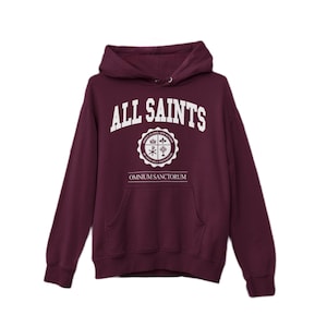 All Saints, Unisex, Hoodie, Sweatshirt, Collegiate, Saintwave, Preppy, Yuppie, Orthodox, Traditional, Omnium Sanctorum