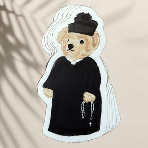 Priest Bear — Ralph Lauren Polo Bear Parody die cut sticker