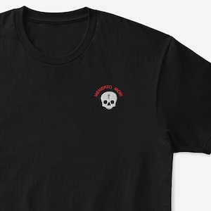 Memento Mori, Death, Unisex -shirt, tee, Gothic, Catholic, Embroidered, Skull