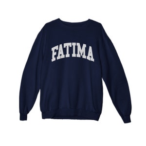 Fatima Collegiate, Catholic, Sweatshirt, Portugal, Our Lady, Rosary, Virgin Mary, Trad, To Jesus through Mary, Saintwave, Preppy, yuppie