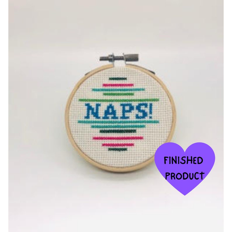 Colorful Embroidery DIY I Love Sleep Best Friend Gift Funny Birthday Gift Bedroom Art Naps Cross Stitch Nap Queen Dorm Room