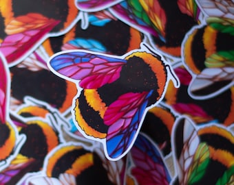 LGBTQ+ Pride Flag Bisexual Bee Sticker