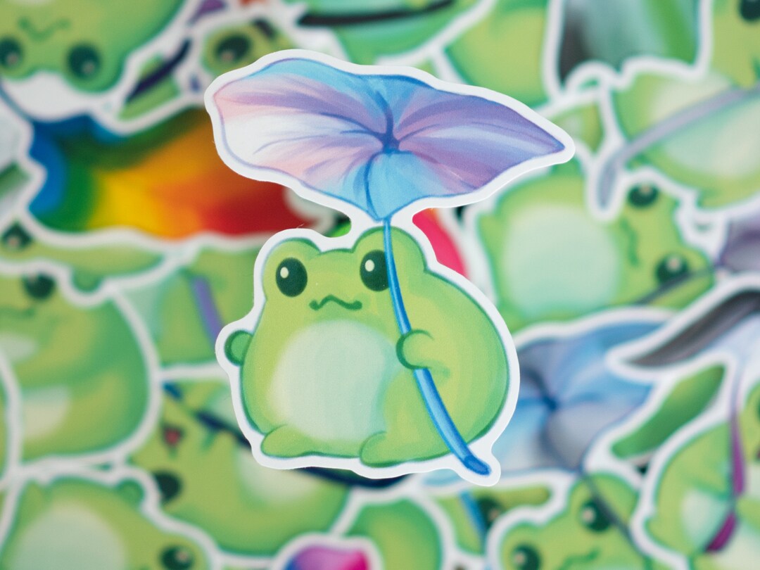 LGBTQ+ Pride Flag Transgender Frog Sticker - Etsy
