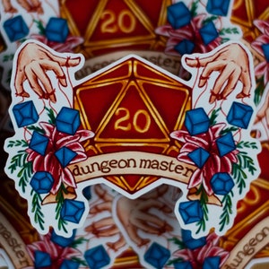 D&D RPG D20 Class Stickers Dungeon Master