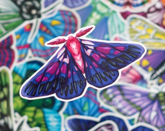 LGBTQ+ Genderfluid Subtle Pride Flag Moth Sticker