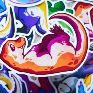 LGBTQ+ Lesbian Subtle Pride Flag Dinosaur Sticker