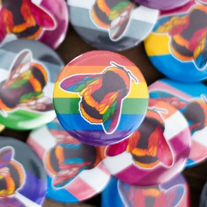 LGBTQ+ Pride Flag Mix And Match Buttons 32mm