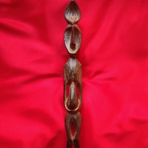 VRUCHTBAARHEID FIGUUR VAN AFRIKA Vintage Tribal Gesneden Hout