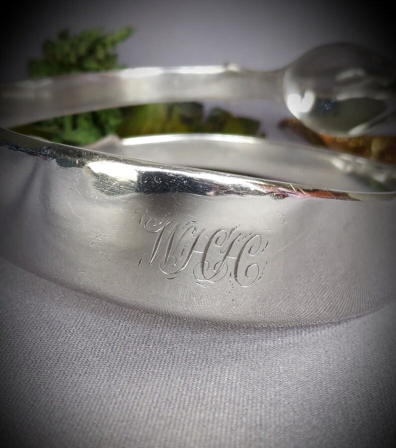 Sterling Silver Georgian Sugar Tong Bracelet Bangle Assayed London 1808