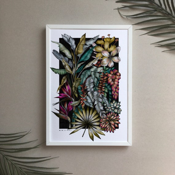 Rainforest print | Jungle print | Kids room decor | Kids room art print | Nursery print
