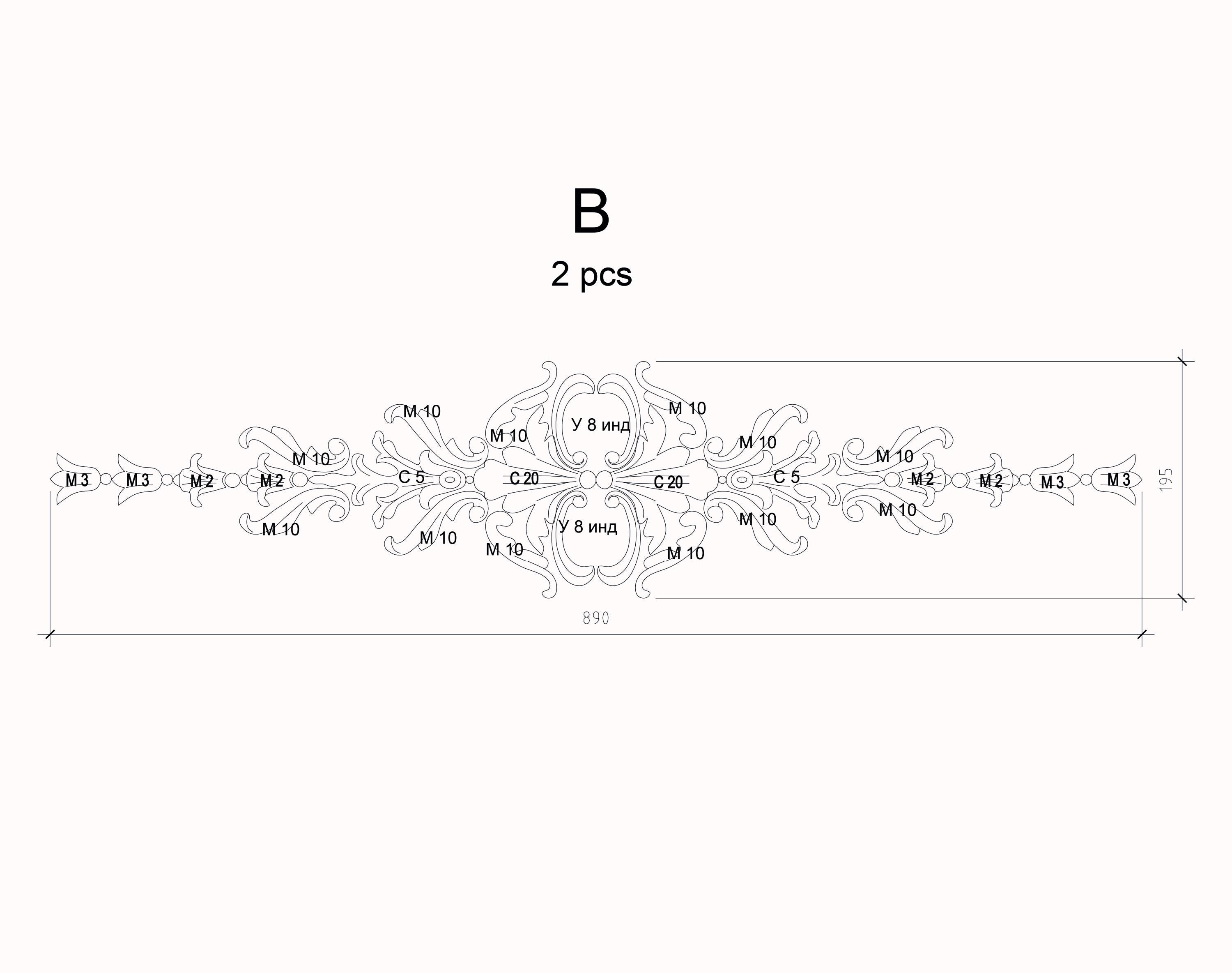 Profile Blockes Gypsum Ceiling Stucco DWG Blocks: Profiles, Cornices, Moldings ...
