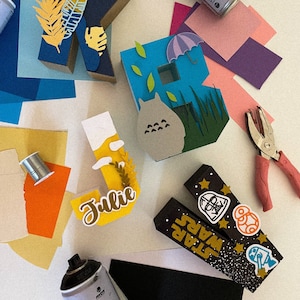 CARTA 3D / decoración / Inicial / tema / papel / arte en papel