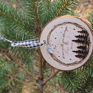 I Am Always With You Wood Slice Ornament With Personalized Hand Writing ...