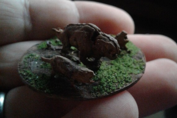 Fallout Mole Rat Cluster Resin Painted And Flocked Extra Etsy