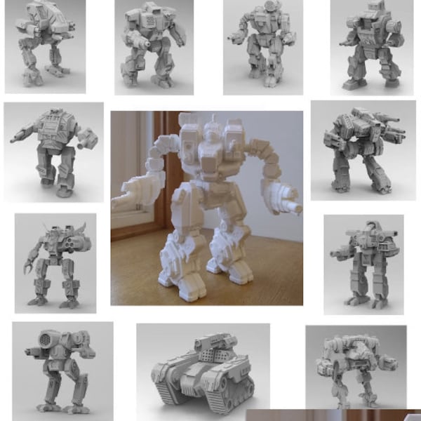 Mechs! LARGE or small You choose.  Buy 5 BattleTech Scale mechs for 25 get 1 free!  Free Shipping