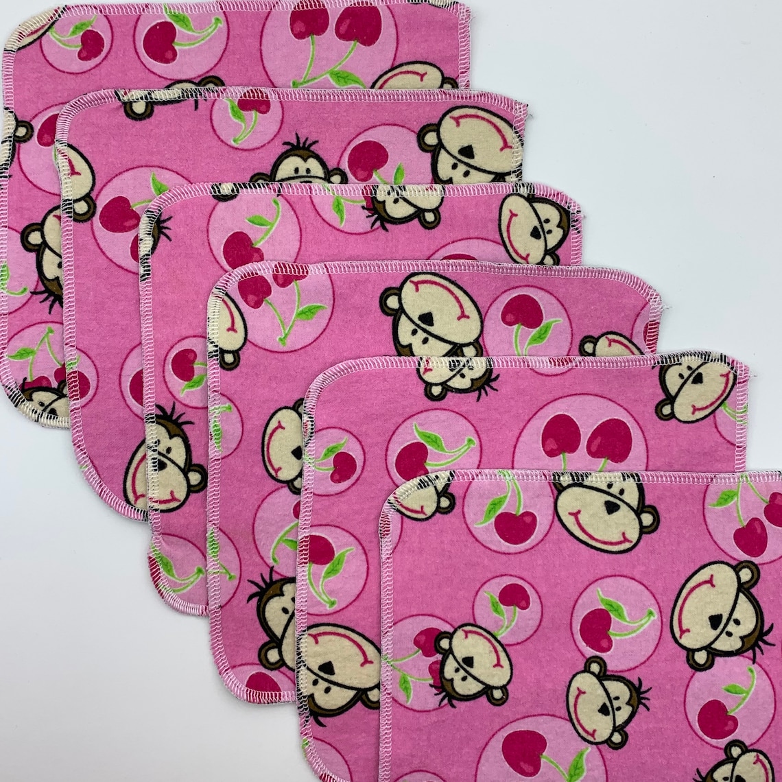 6 Pack Toallitas de Tela 2Ply Flannel /Velour Toallitas Etsy