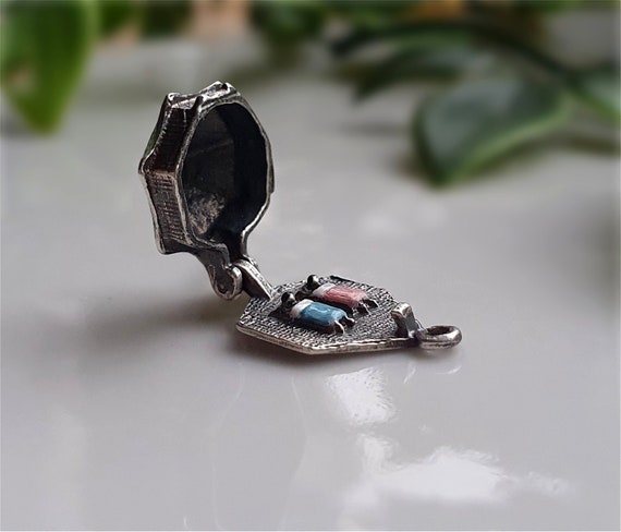 RARE and UNUSUAL Vintage Silver Tent Charm, OPENS to … - Gem